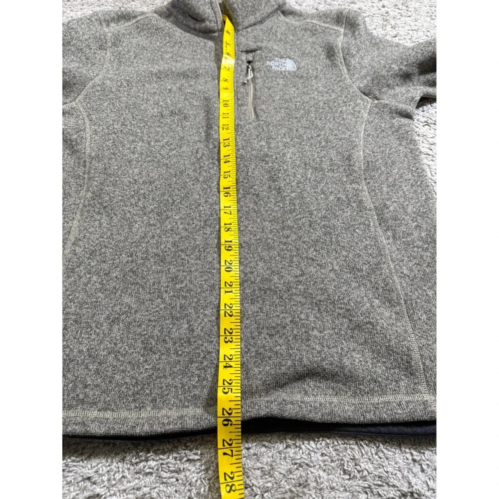 The North Face Gordon Lyons 1/4 Zip Fleece‎ L Gray Beige Gorpcore Sweater Winter